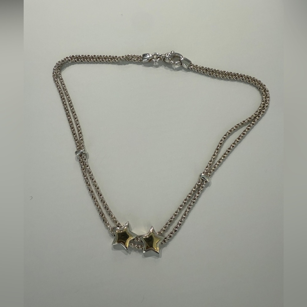 LOT 2278 Tiffany & Co. OLD collectible double rope necklace moving stars - Picture 5 of 9